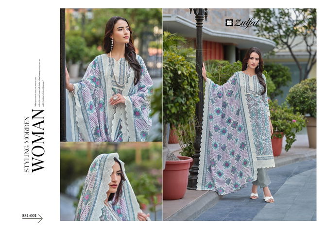 Farhana Vol 7 By Zulfat Pakistani Printed Pure Cotton Dress Material Wholesale Shop In Surat